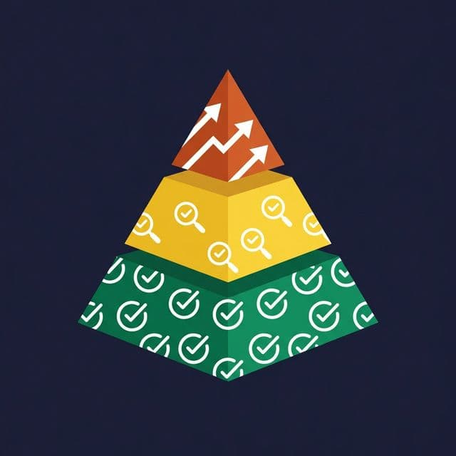 Data pipeline testing pyramid with schema tests at the base, contract tests in the middle, and regression tests at the top